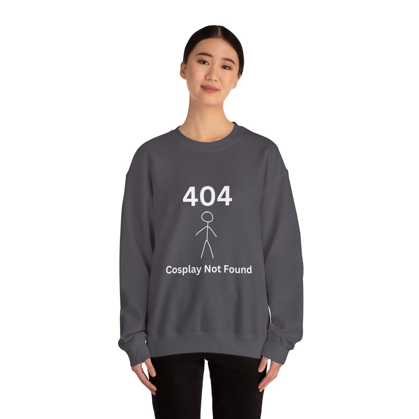 404 Cosplay Not Found Crewneck Sweatshirt
