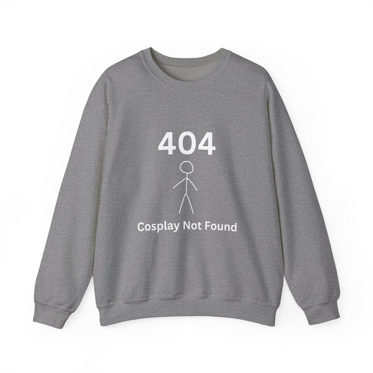 404 Cosplay Not Found Crewneck Sweatshirt