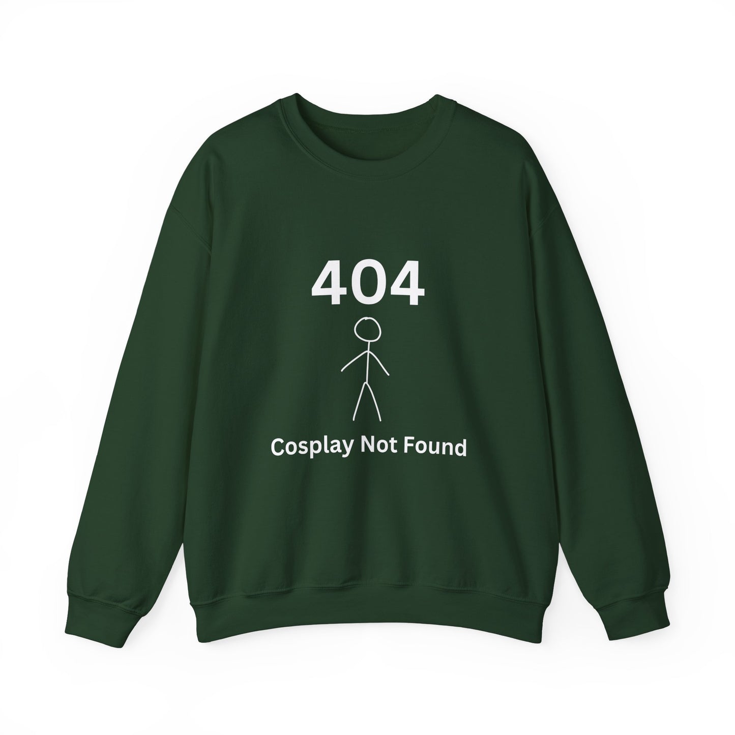 404 Cosplay Not Found Crewneck Sweatshirt