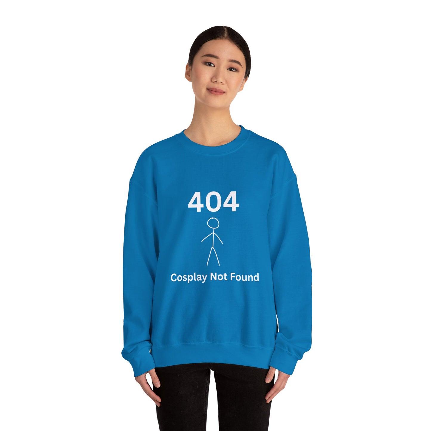 404 Cosplay Not Found Crewneck Sweatshirt