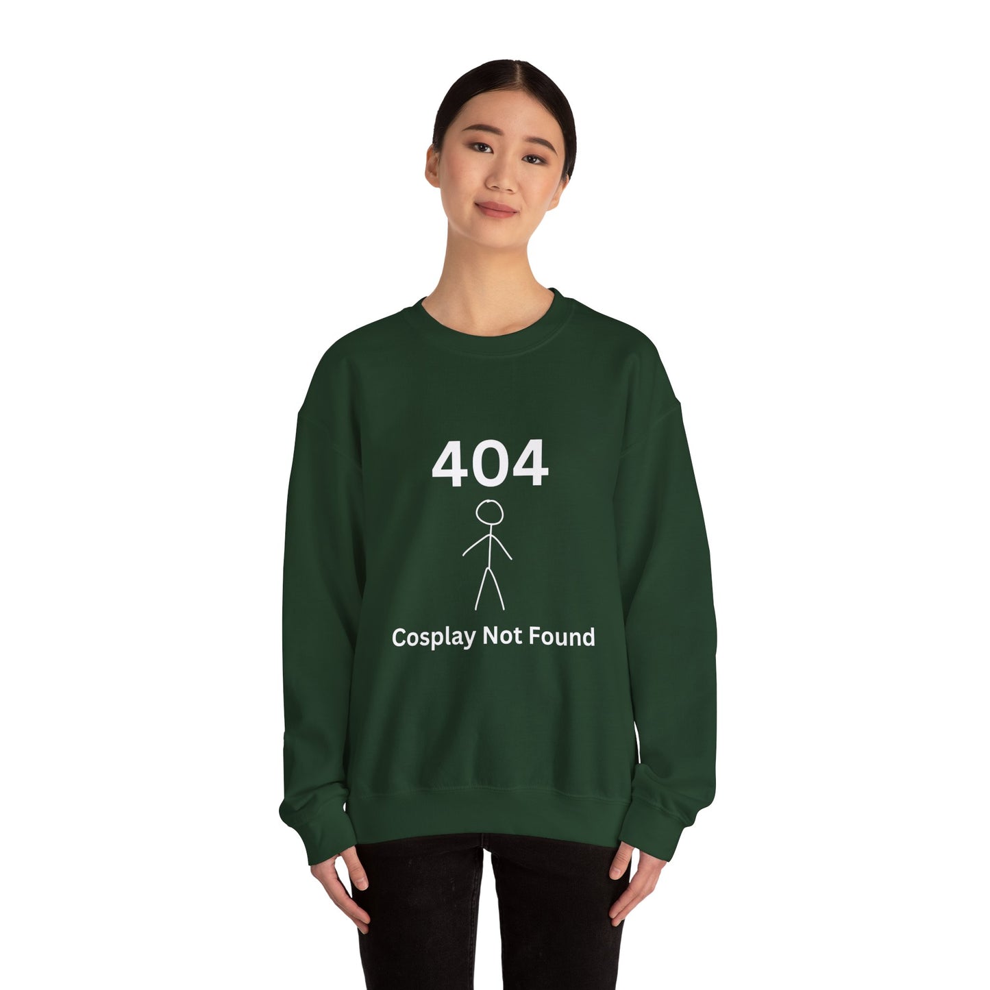 404 Cosplay Not Found Crewneck Sweatshirt
