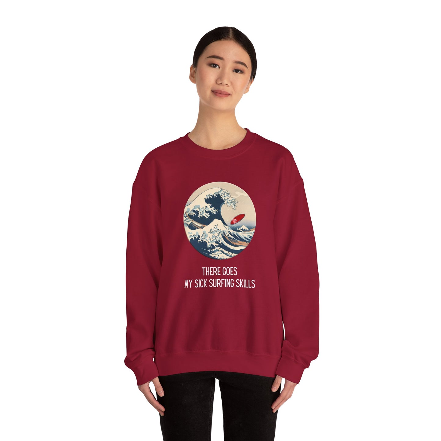 Sick Surfing Skills Crewneck Sweatshirt