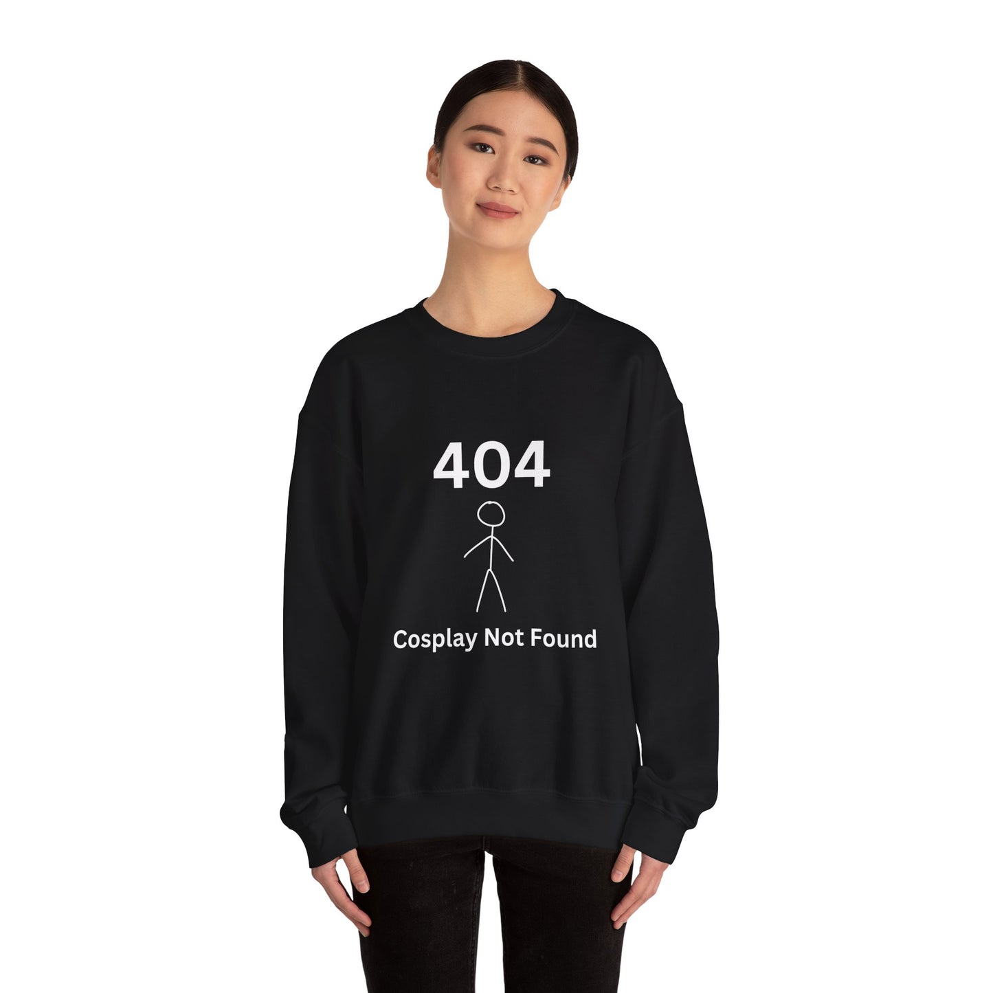 404 Cosplay Not Found Crewneck Sweatshirt