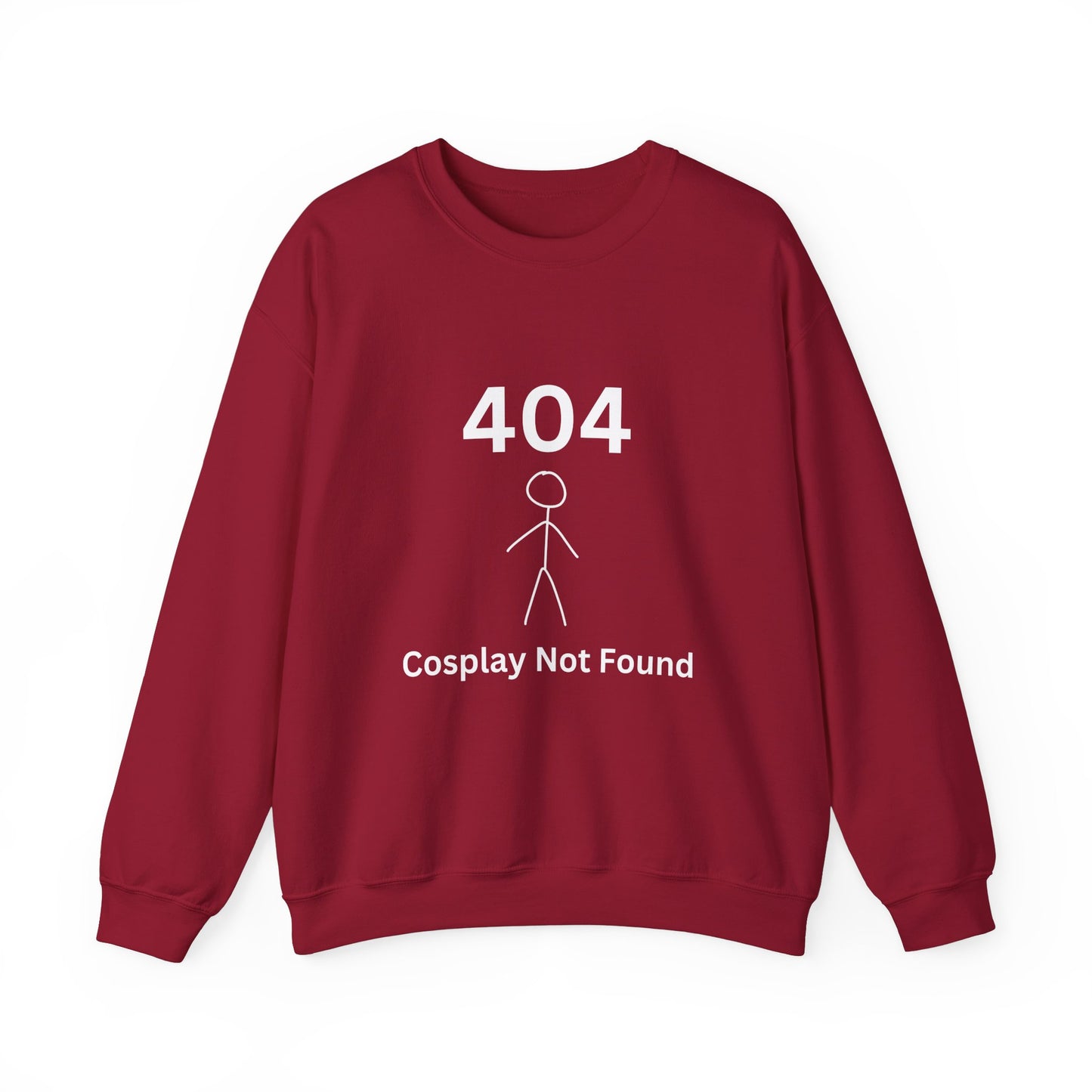 404 Cosplay Not Found Crewneck Sweatshirt