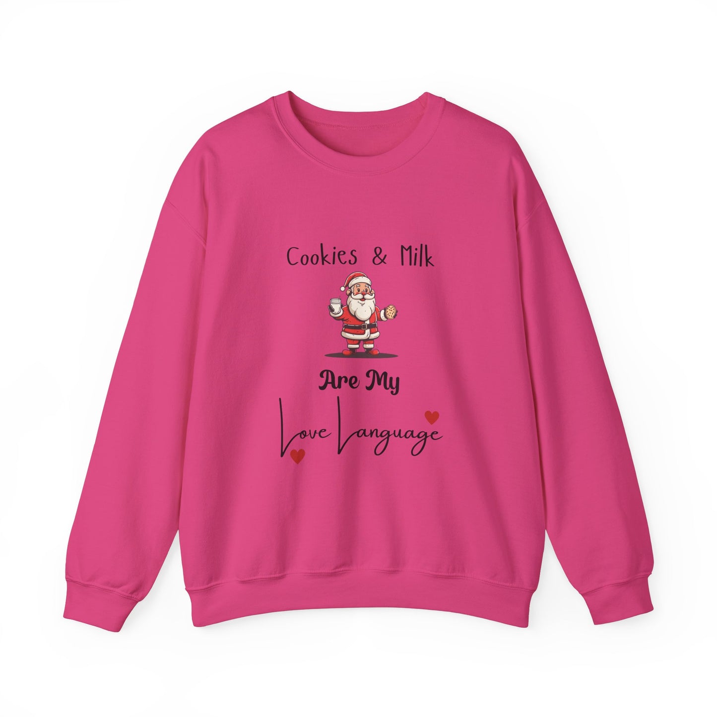 Cookies and Milk Santa Crewneck Sweatshirt