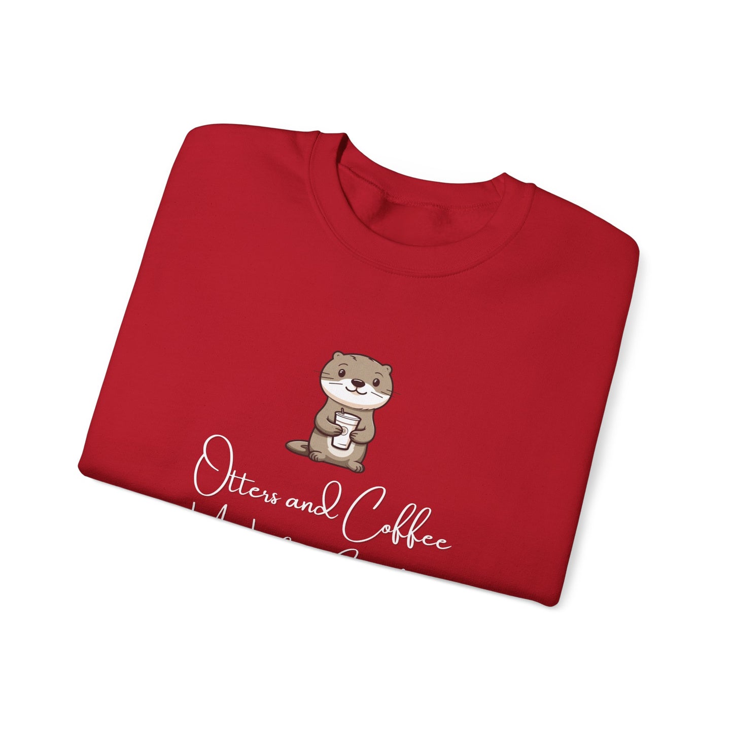Otters and Coffee Crewneck Sweatshirt