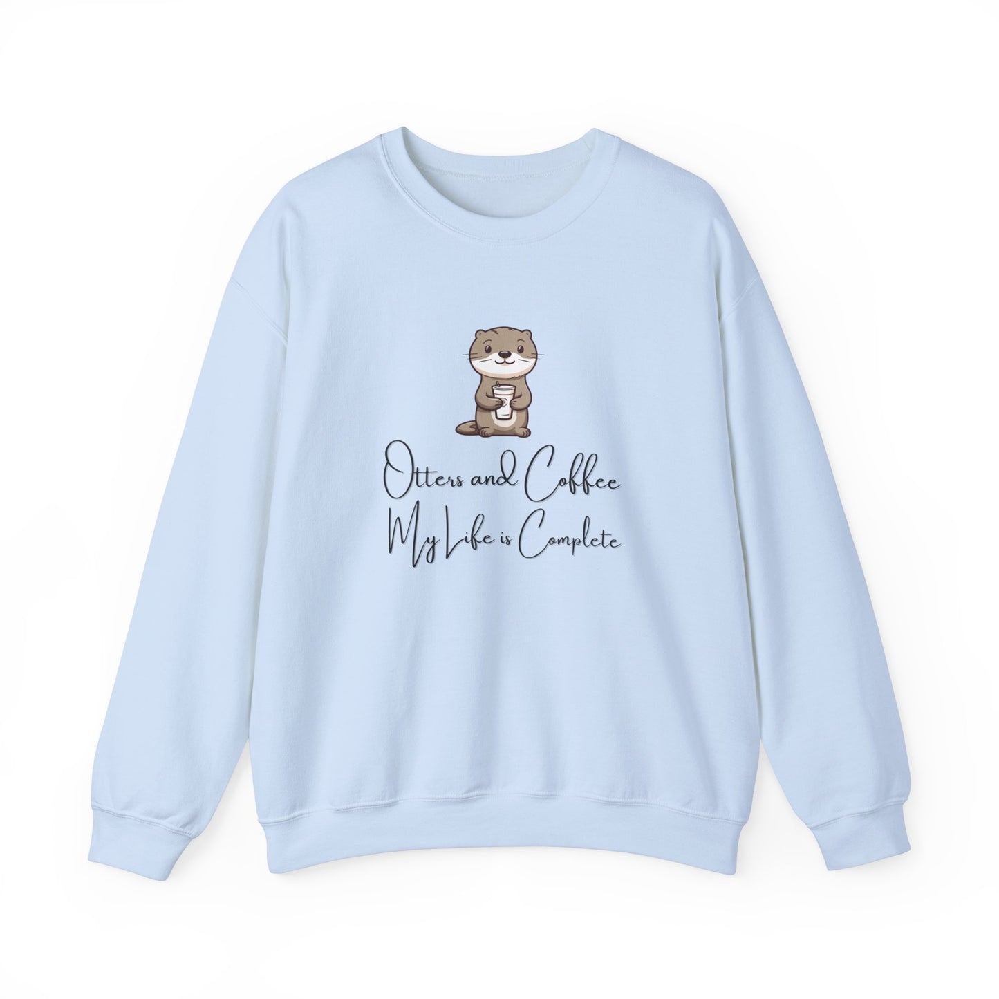 Otters and Coffee Crewneck Sweatshirt