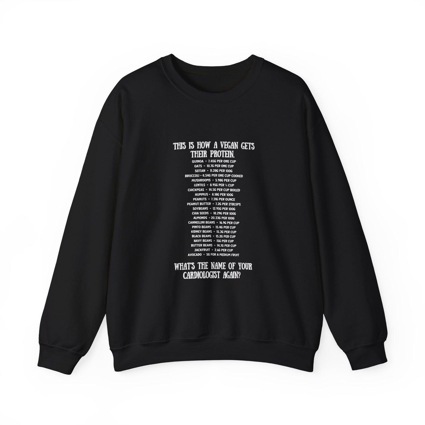 Vegan Protein Crewneck Sweatshirt