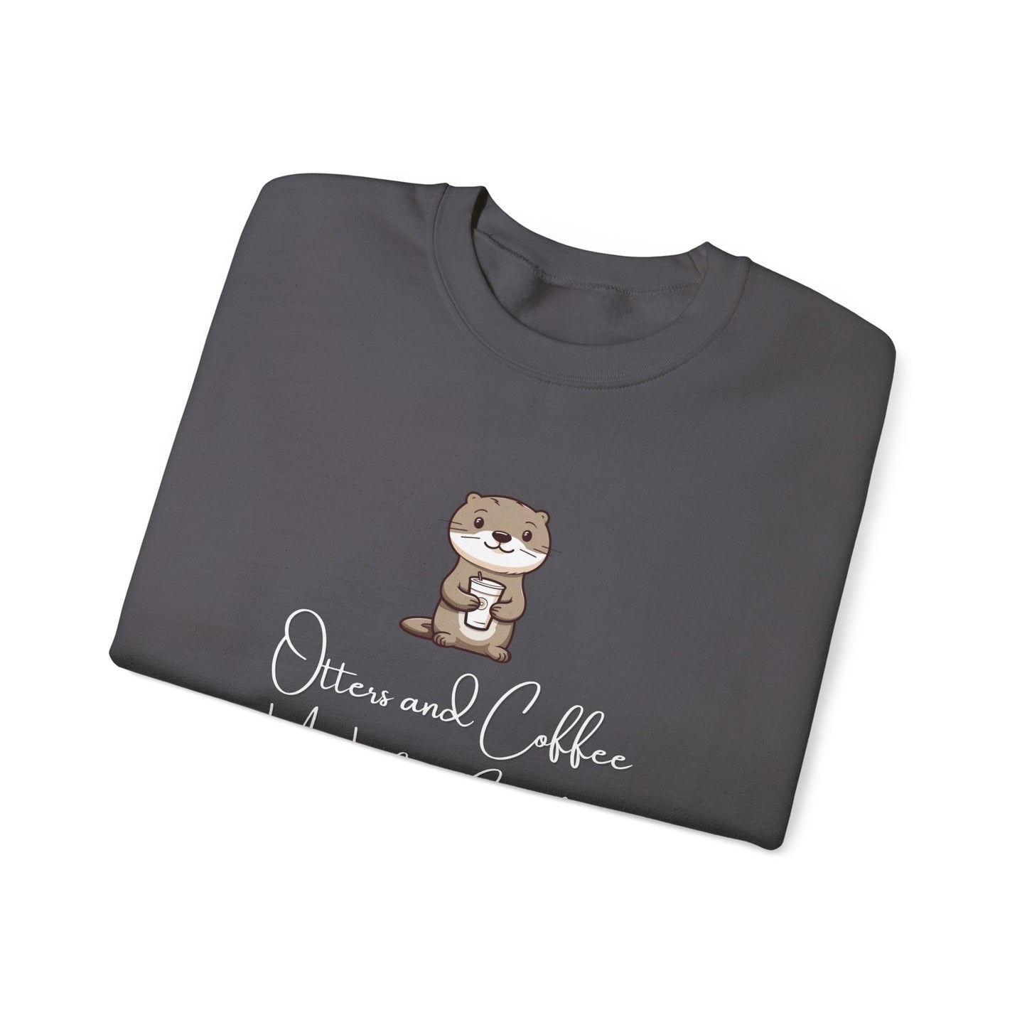 Otters and Coffee Crewneck Sweatshirt
