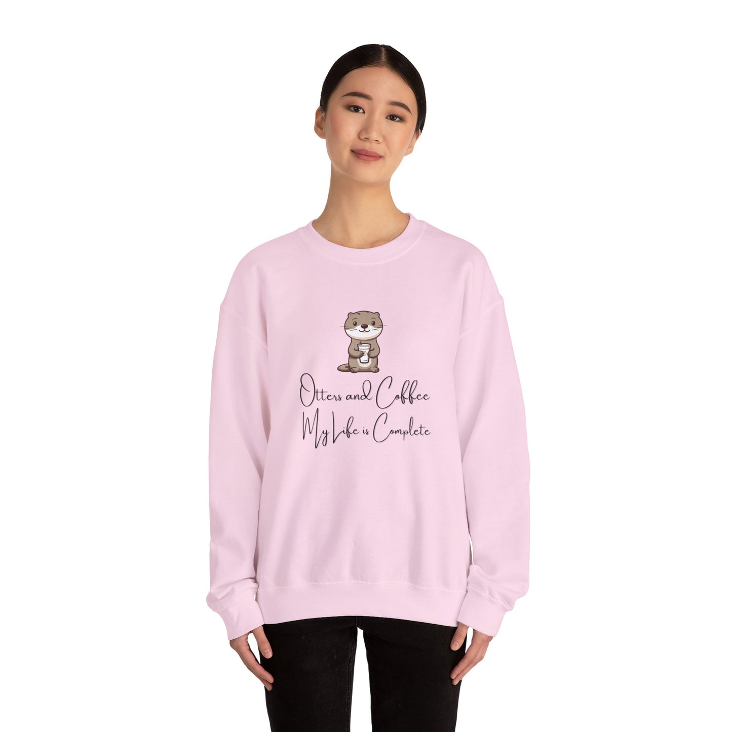 Otters and Coffee Crewneck Sweatshirt