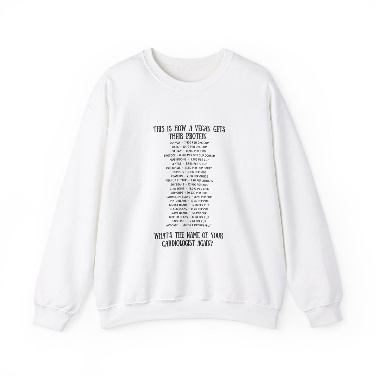 Vegan Protein Crewneck Sweatshirt