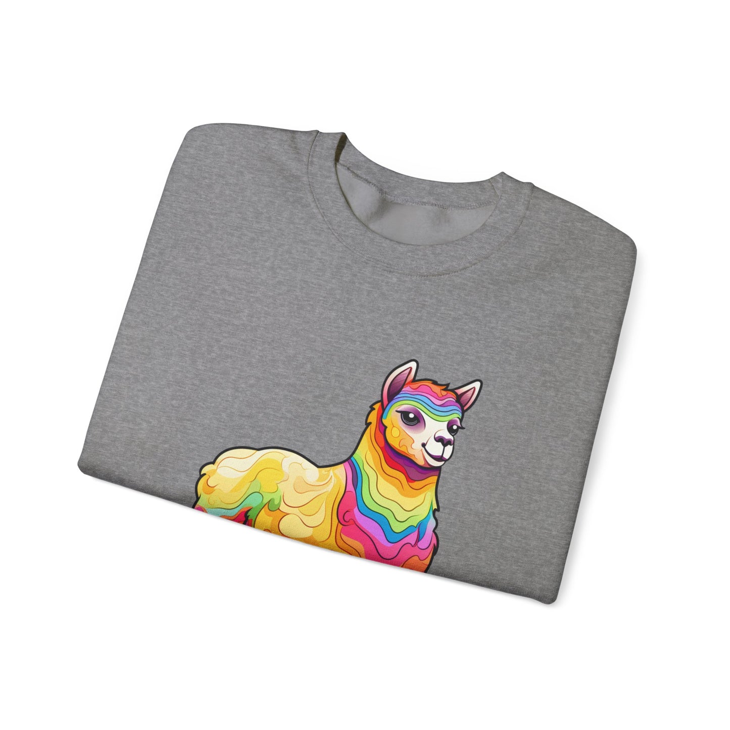 Colorful Llama Crewneck Sweatshirt