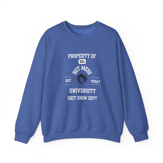 Property of Hot Mess University Crewneck Sweatshirt