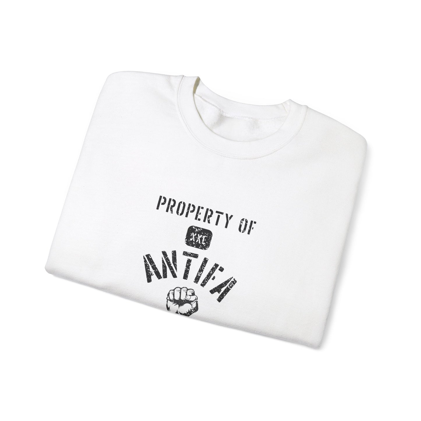 Property of Antifa University Crewneck Sweatshirt