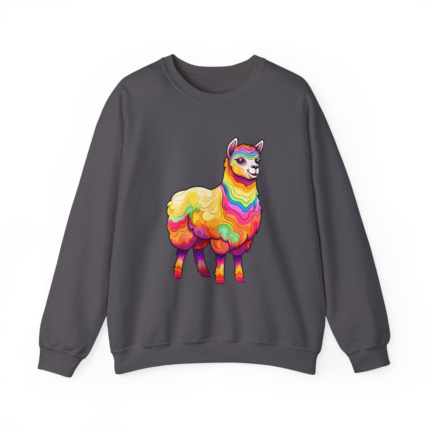 Colorful Llama Crewneck Sweatshirt
