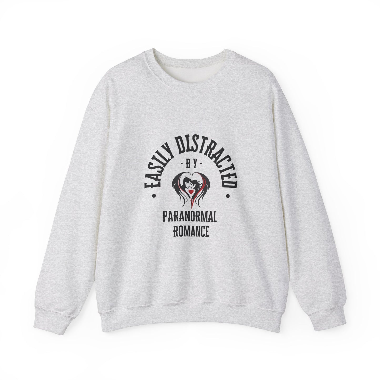 Easily Distracted By Parnormal Romance Crewneck Sweatshirt