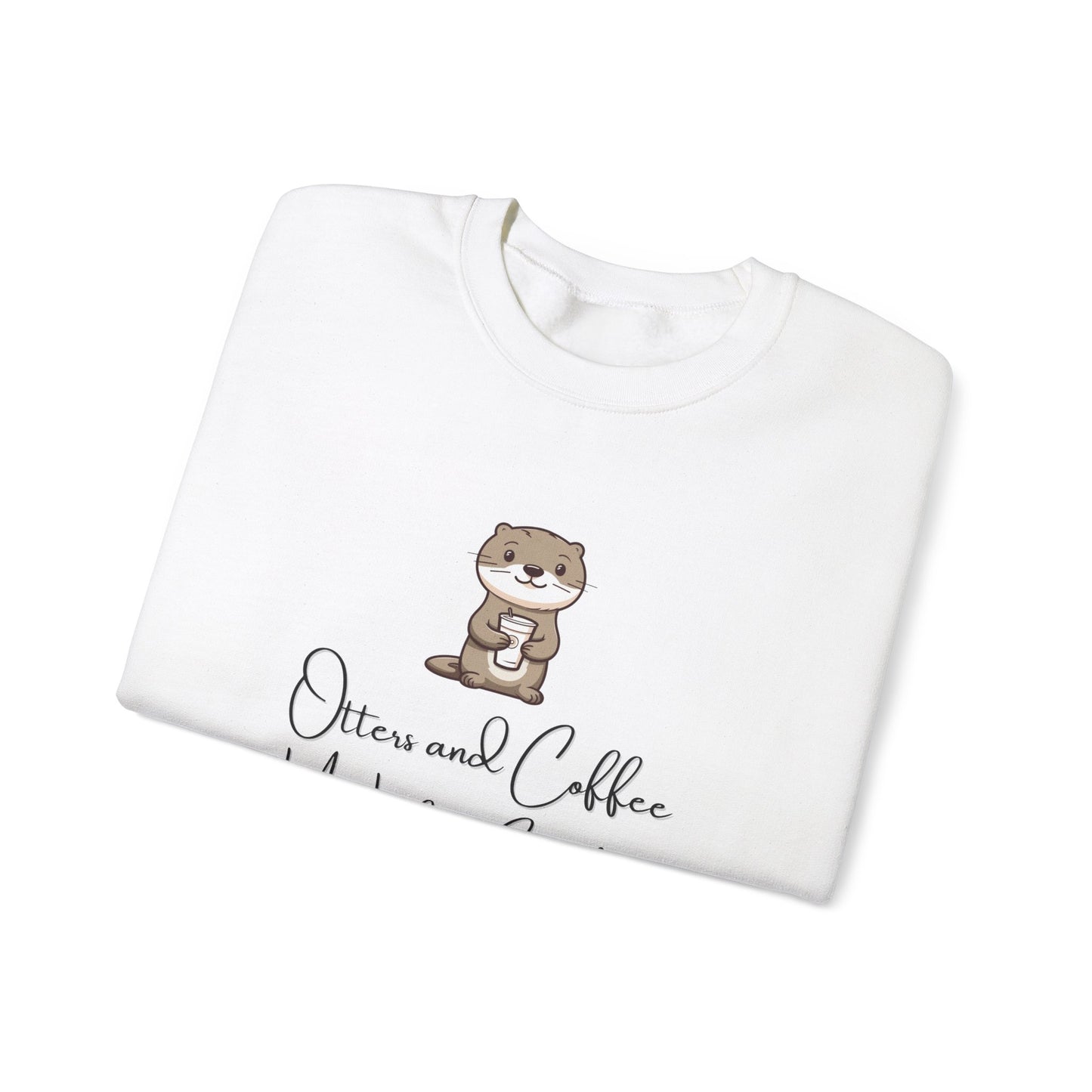Otters and Coffee Crewneck Sweatshirt