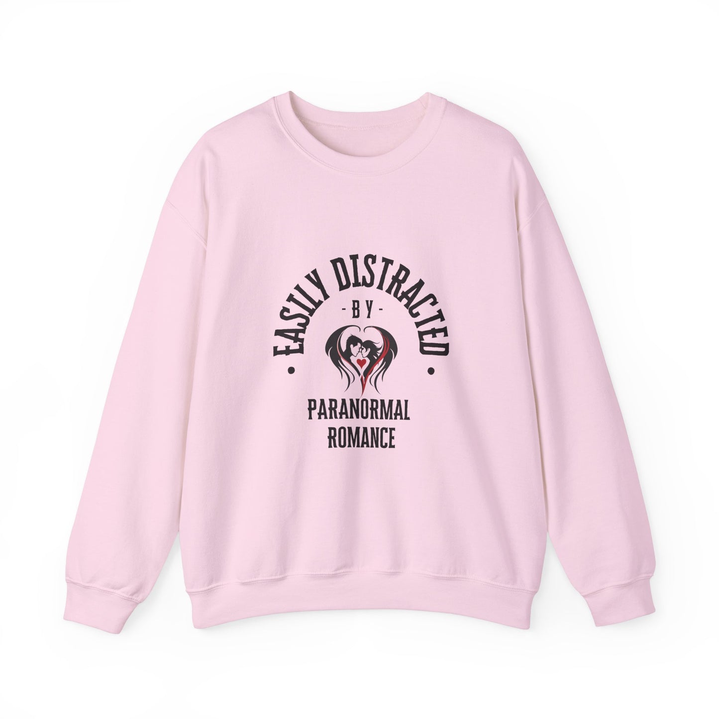 Easily Distracted By Parnormal Romance Crewneck Sweatshirt