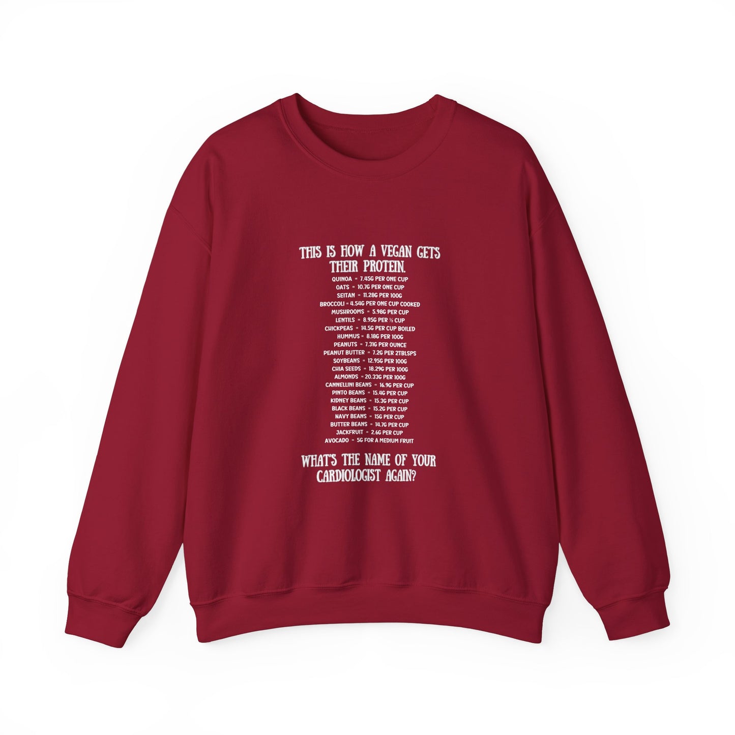 Vegan Protein Crewneck Sweatshirt