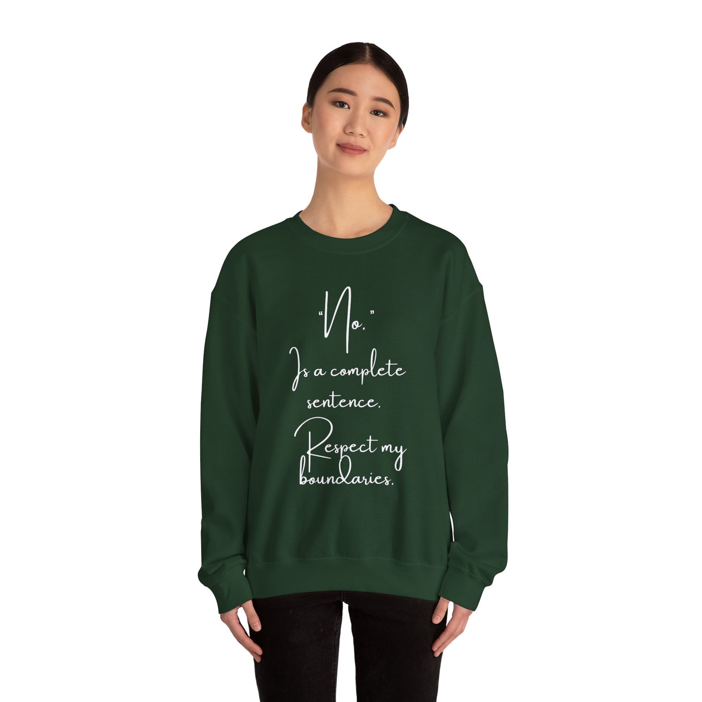 Respect My Boundaries Crewneck Sweatshirt
