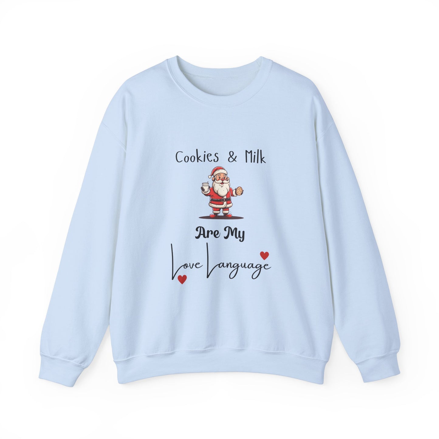 Cookies and Milk Santa Crewneck Sweatshirt