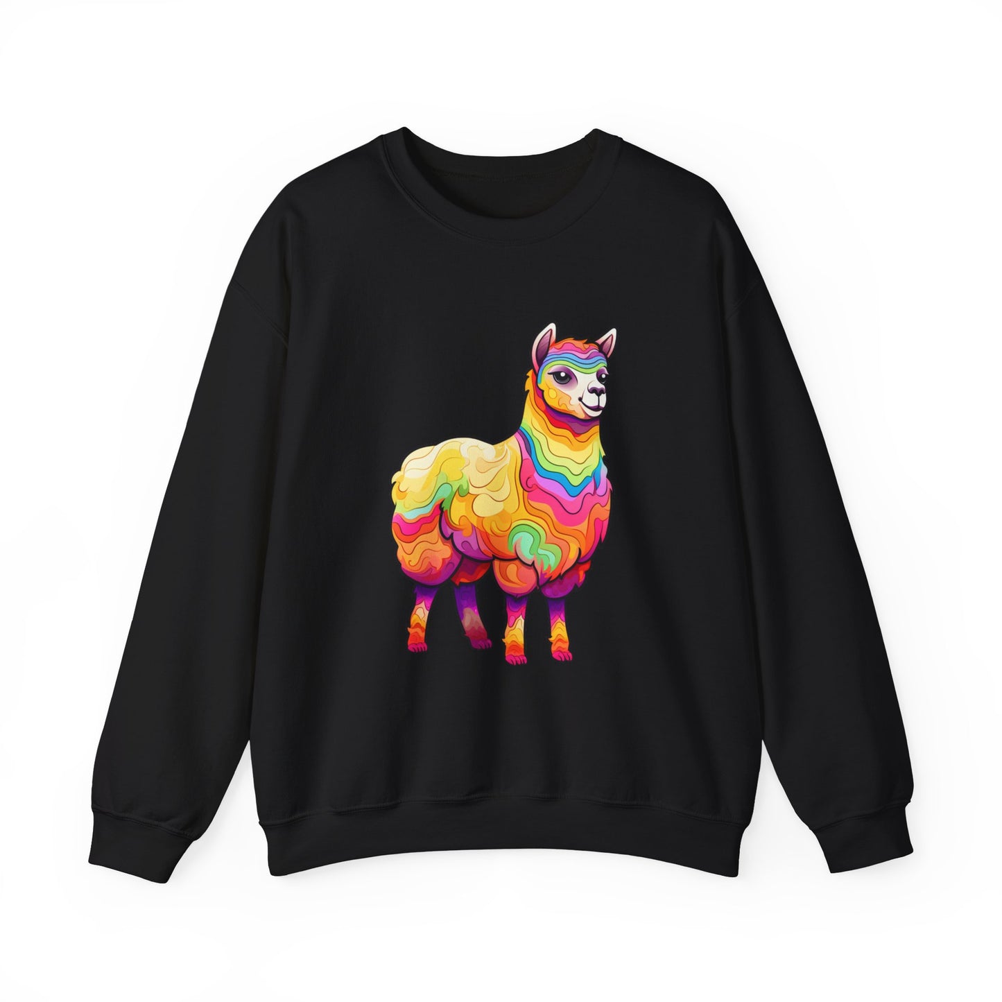 Colorful Llama Crewneck Sweatshirt