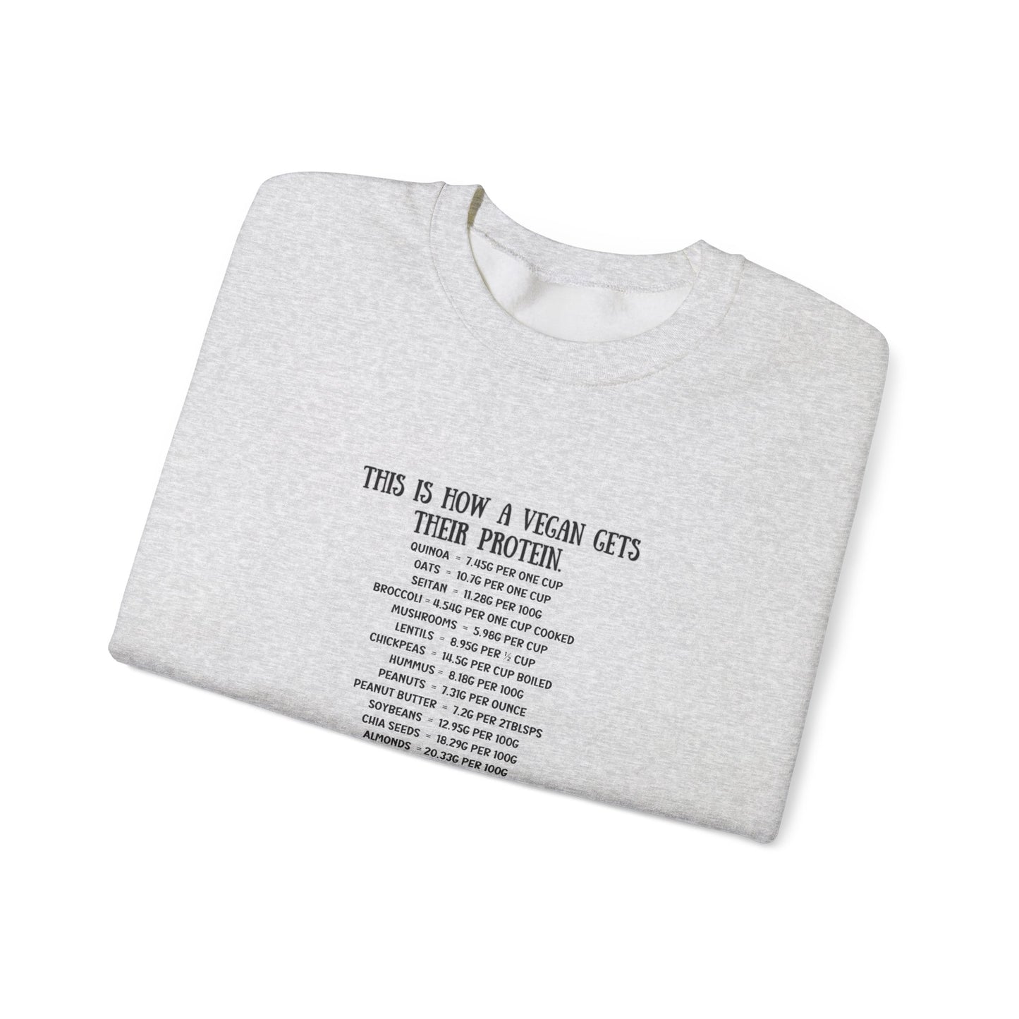 Vegan Protein Crewneck Sweatshirt