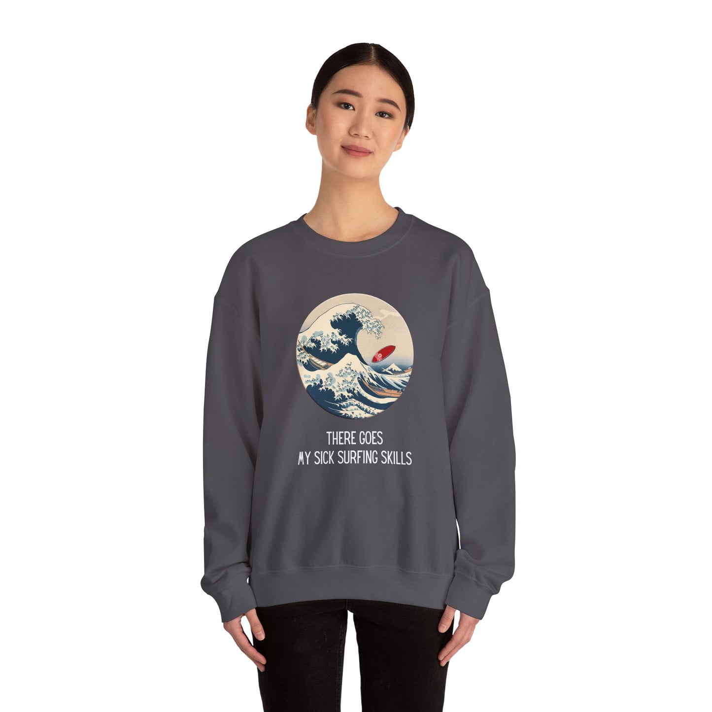 Sick Surfing Skills Crewneck Sweatshirt