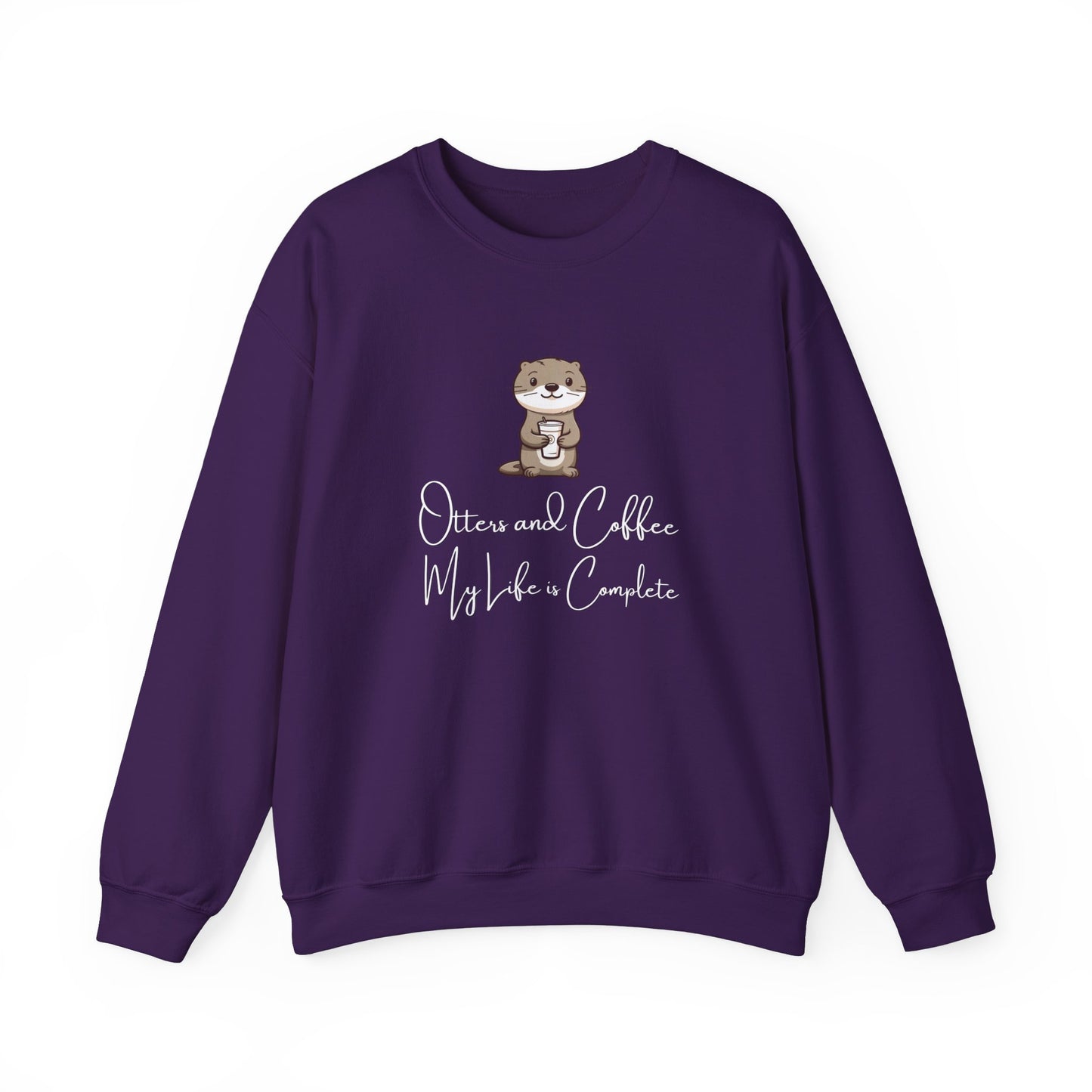 Otters and Coffee Crewneck Sweatshirt