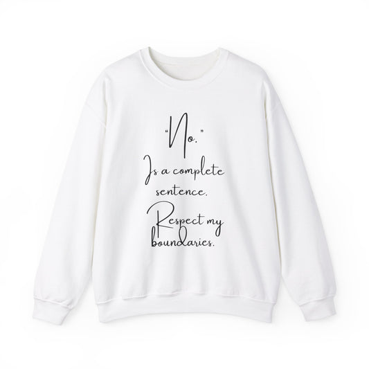 Respect My Boundaries Crewneck Sweatshirt