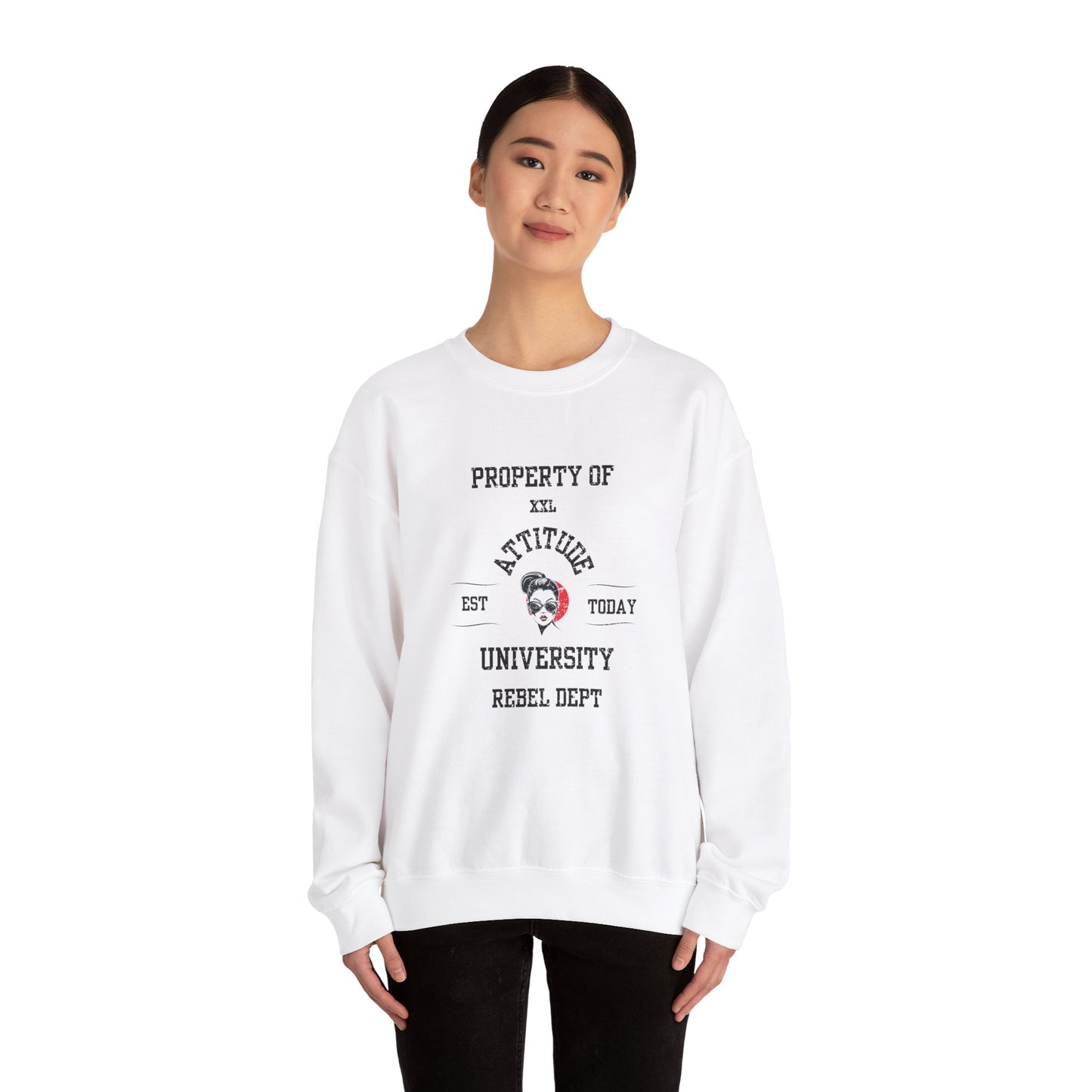 Property of Attitude University Crewneck Sweatshirt