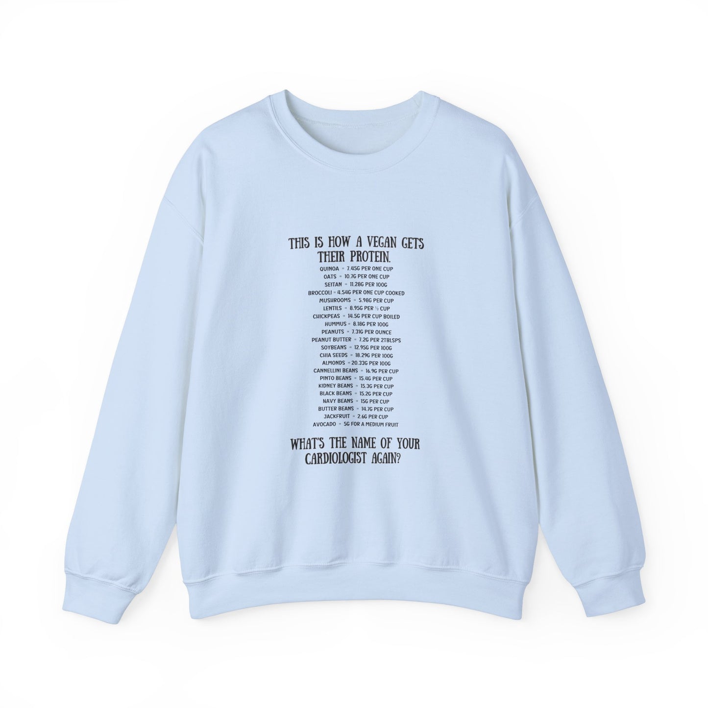 Vegan Protein Crewneck Sweatshirt