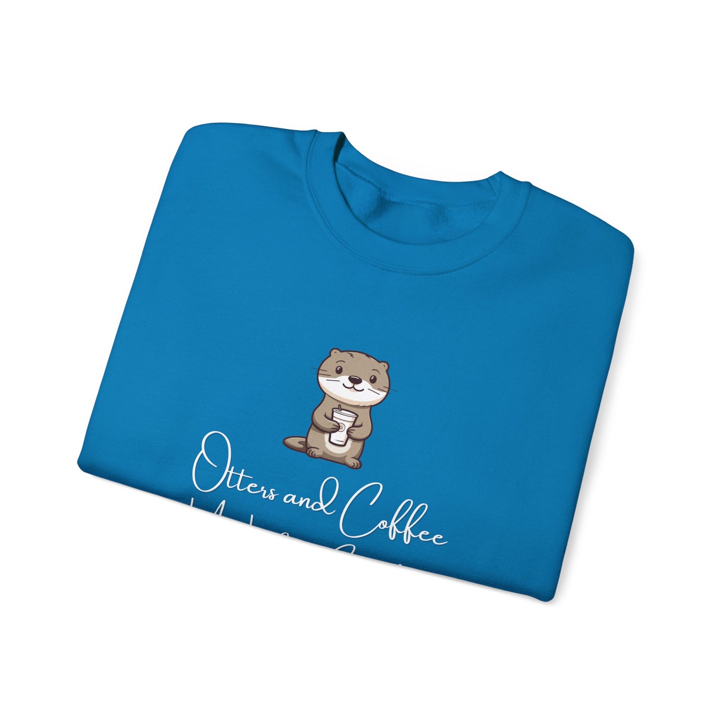 Otters and Coffee Crewneck Sweatshirt