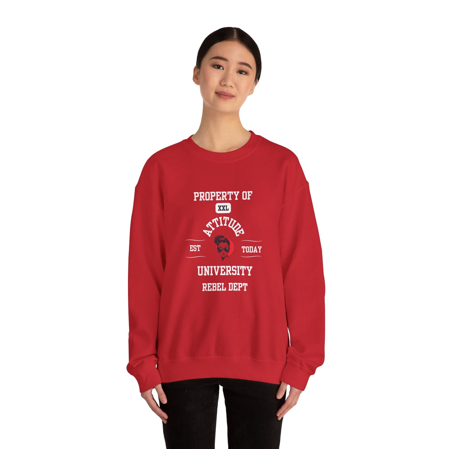 Property of Attitude University Crewneck Sweatshirt