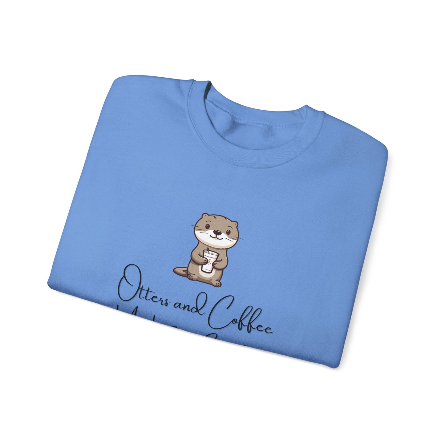 Otters and Coffee Crewneck Sweatshirt