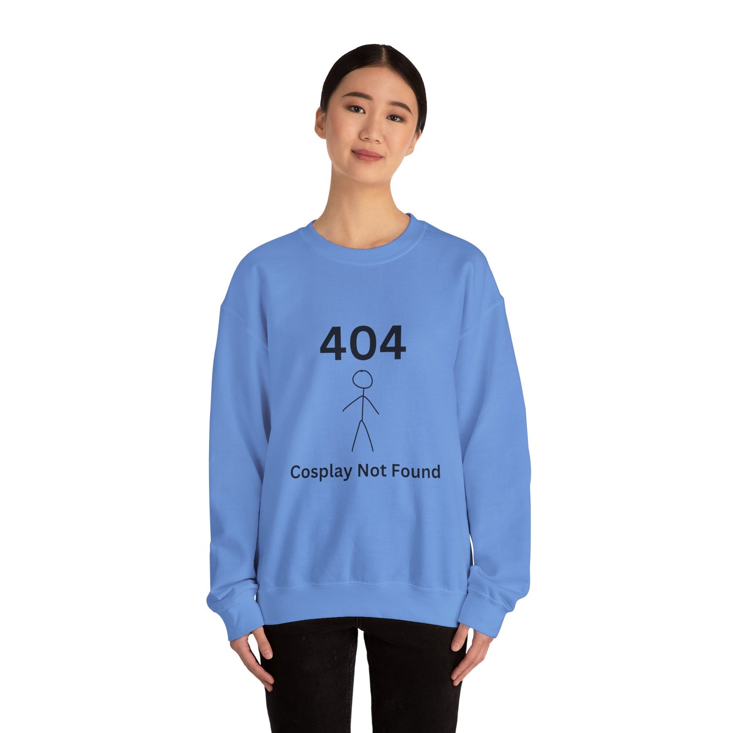 404 Cosplay Not Found Crewneck Sweatshirt