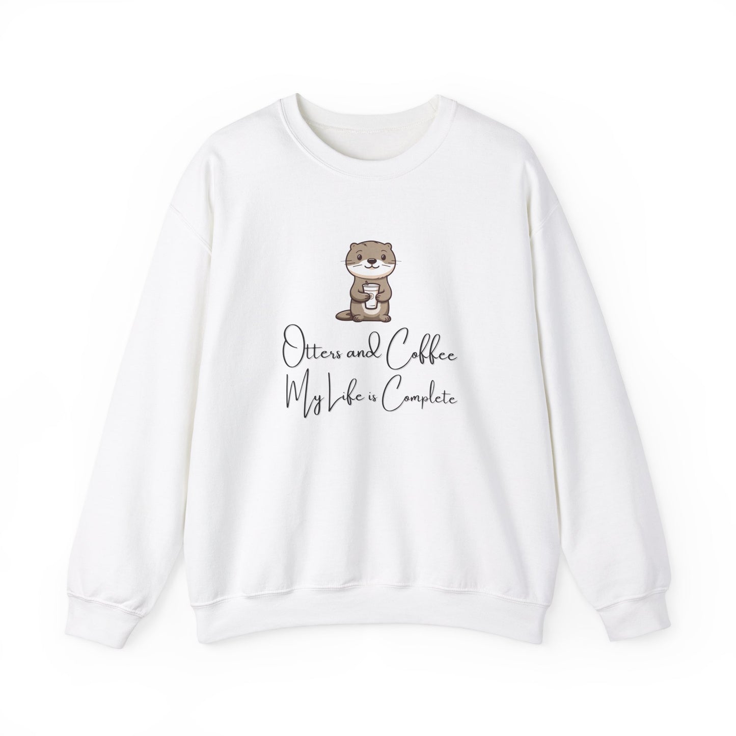 Otters and Coffee Crewneck Sweatshirt