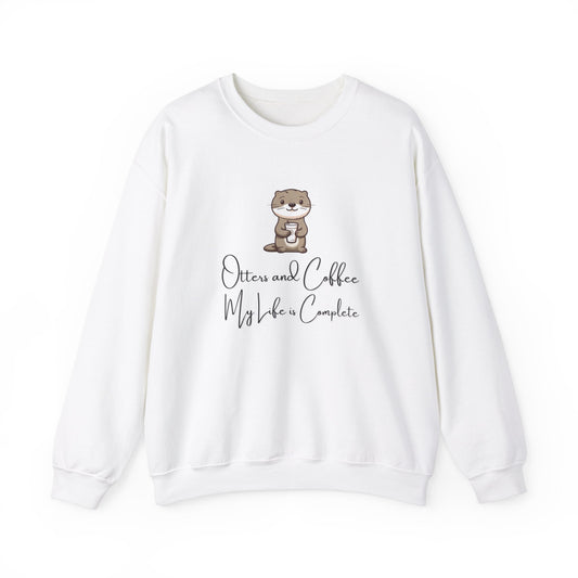 Otters and Coffee Crewneck Sweatshirt