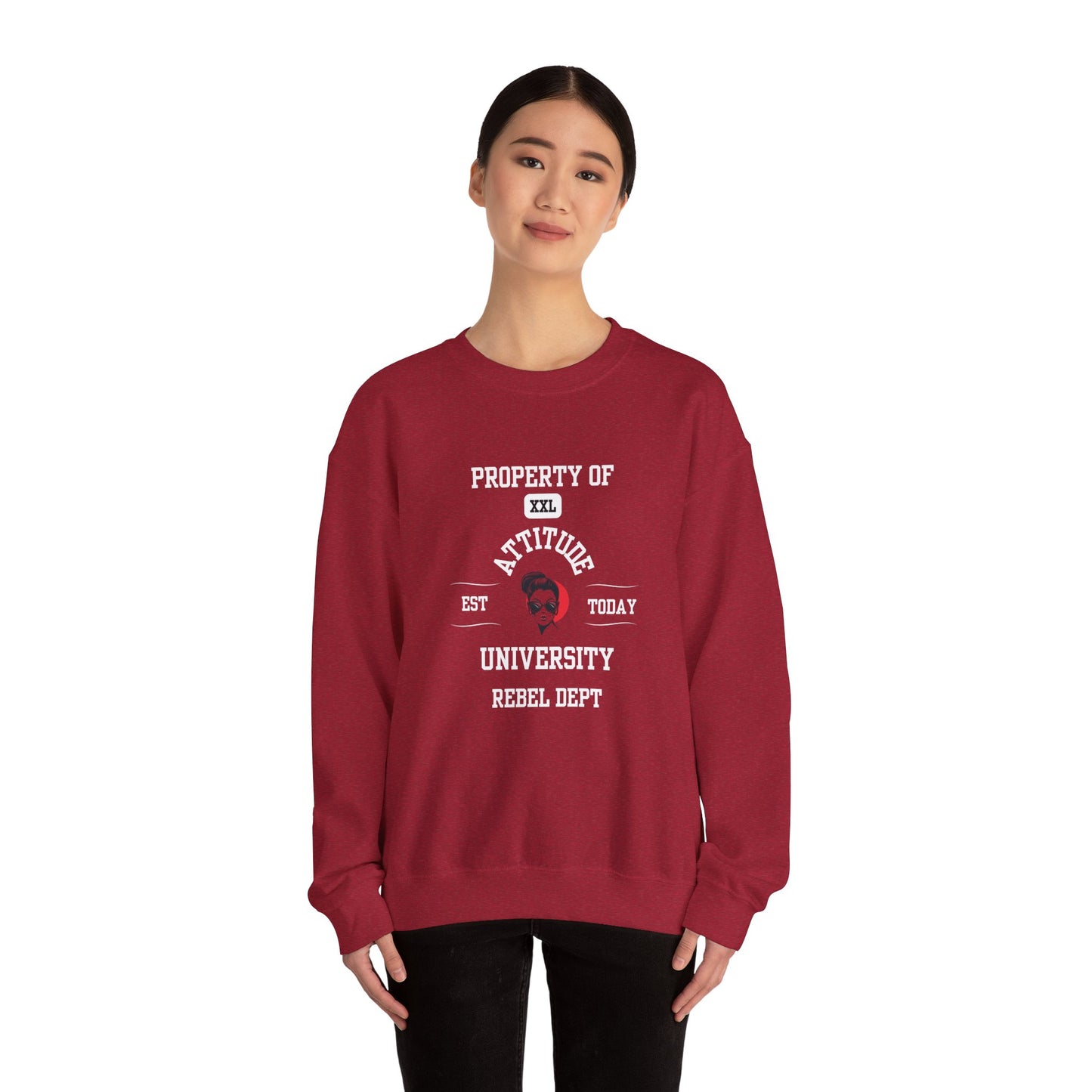 Property of Attitude University Crewneck Sweatshirt