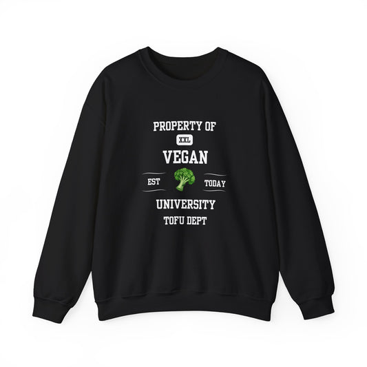 Property of Vegan University Crewneck Sweatshirt