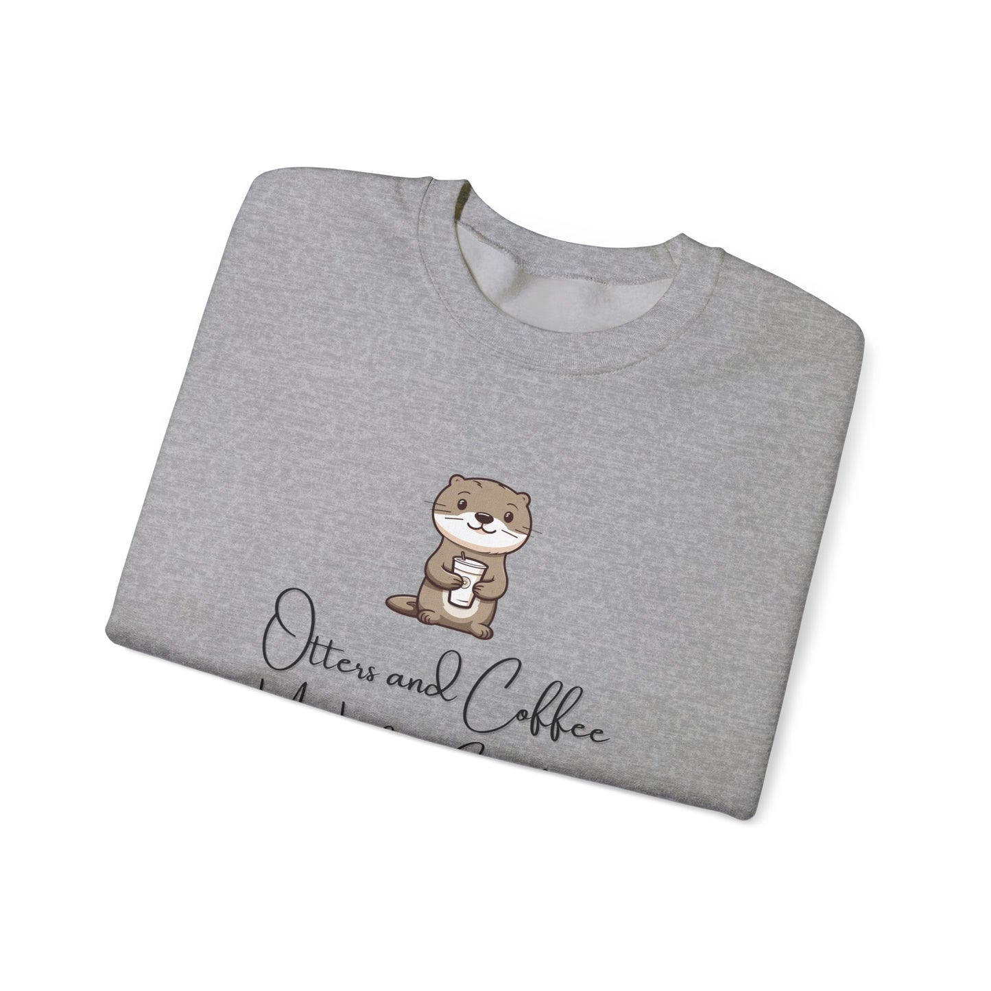 Otters and Coffee Crewneck Sweatshirt