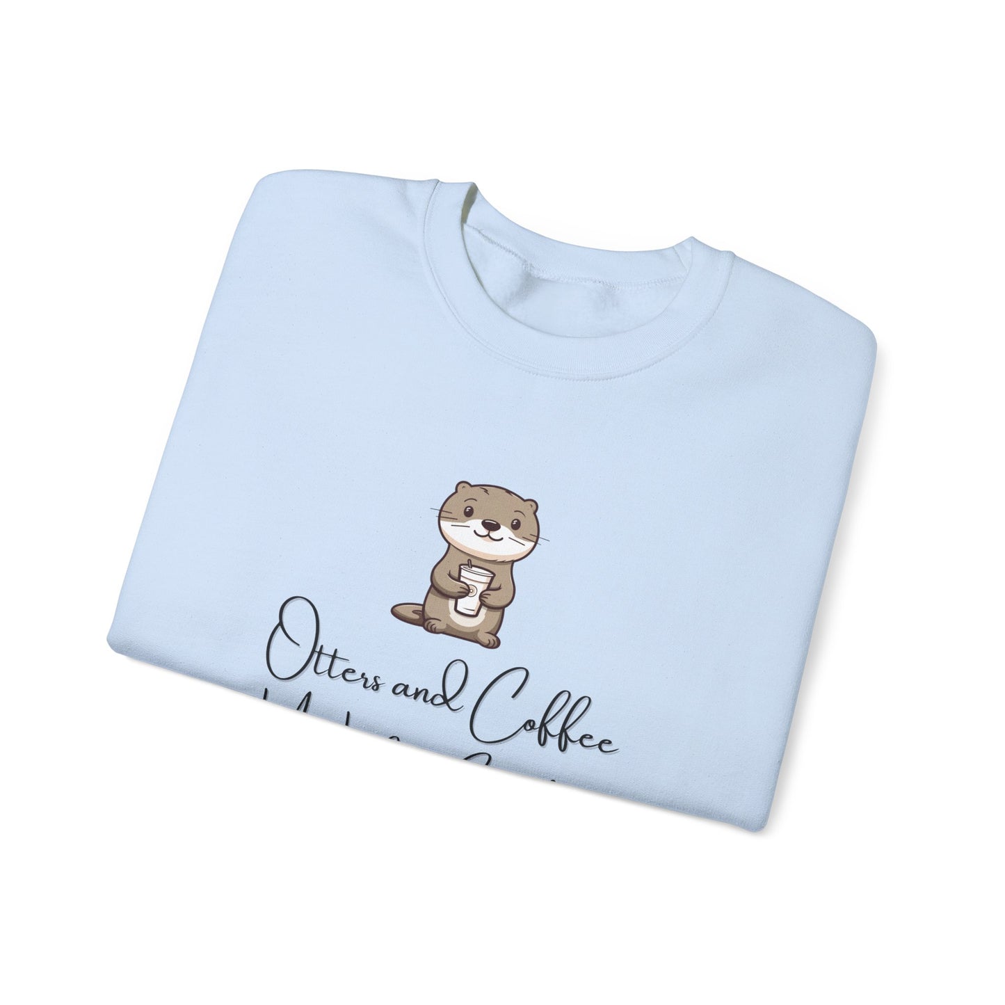 Otters and Coffee Crewneck Sweatshirt
