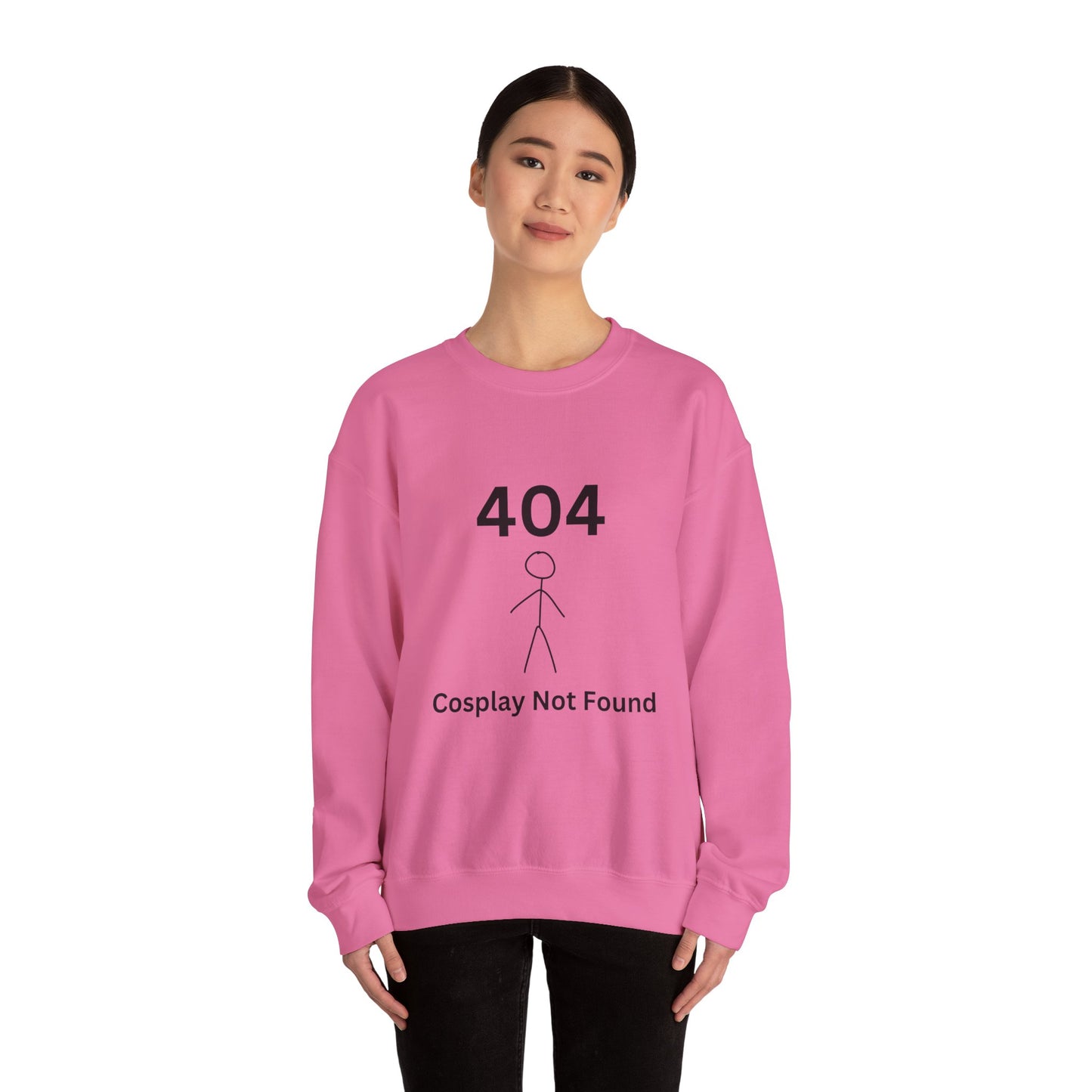 404 Cosplay Not Found Crewneck Sweatshirt