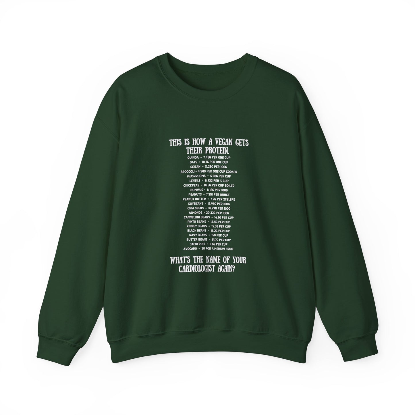 Vegan Protein Crewneck Sweatshirt