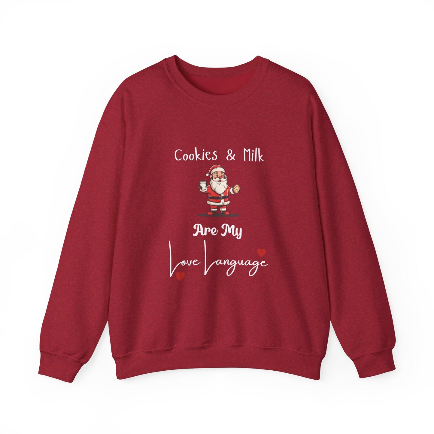 Cookies and Milk Santa Crewneck Sweatshirt