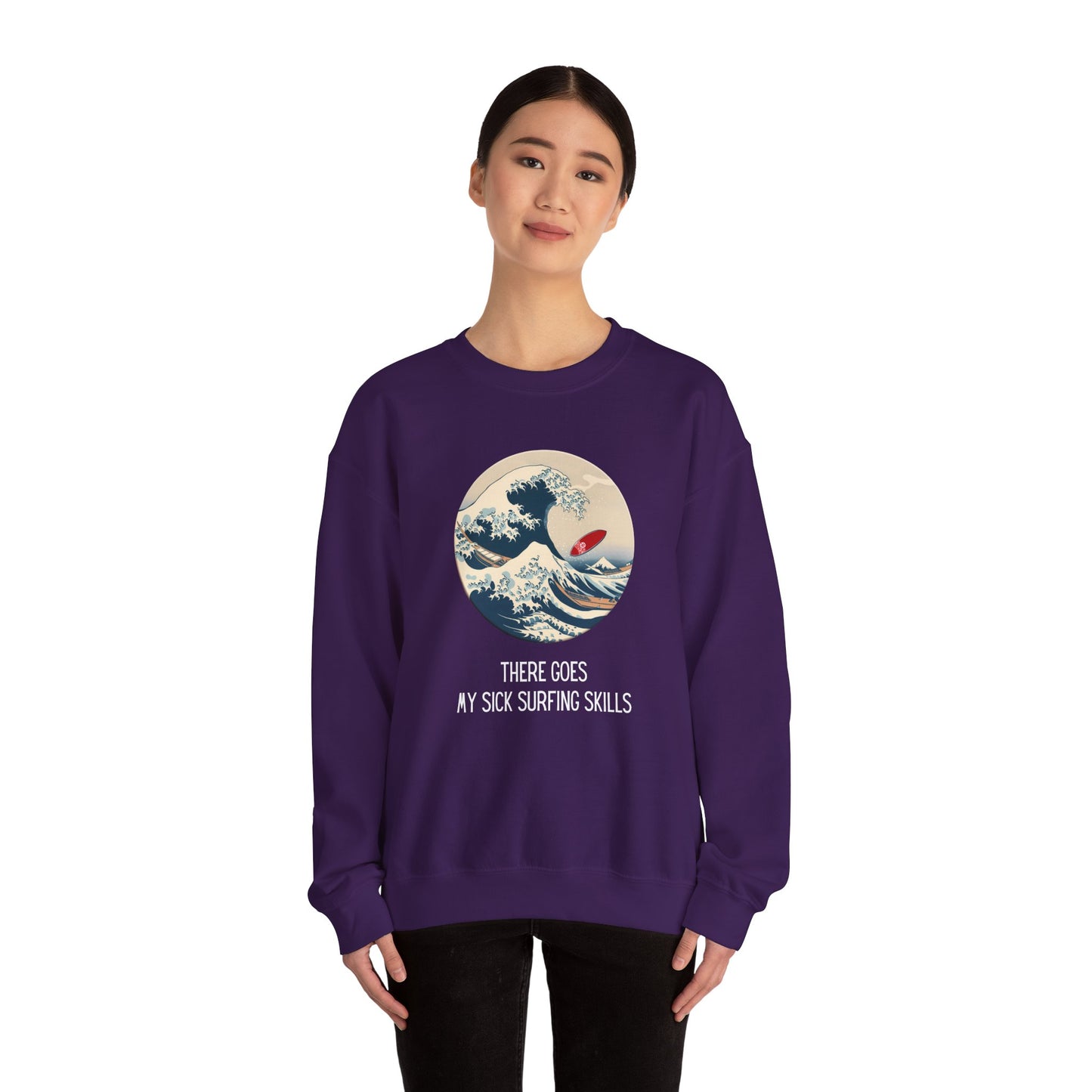 Sick Surfing Skills Crewneck Sweatshirt