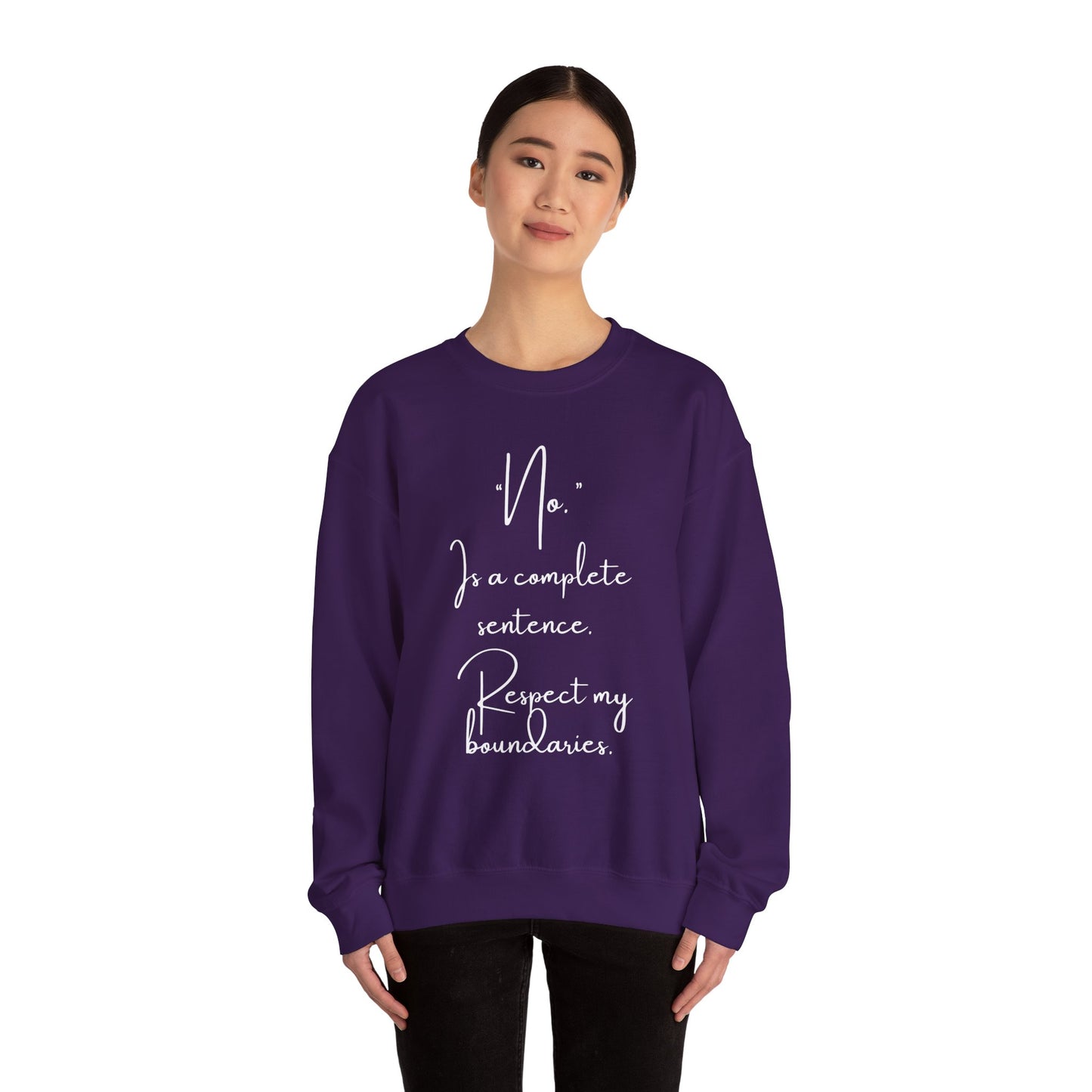Respect My Boundaries Crewneck Sweatshirt