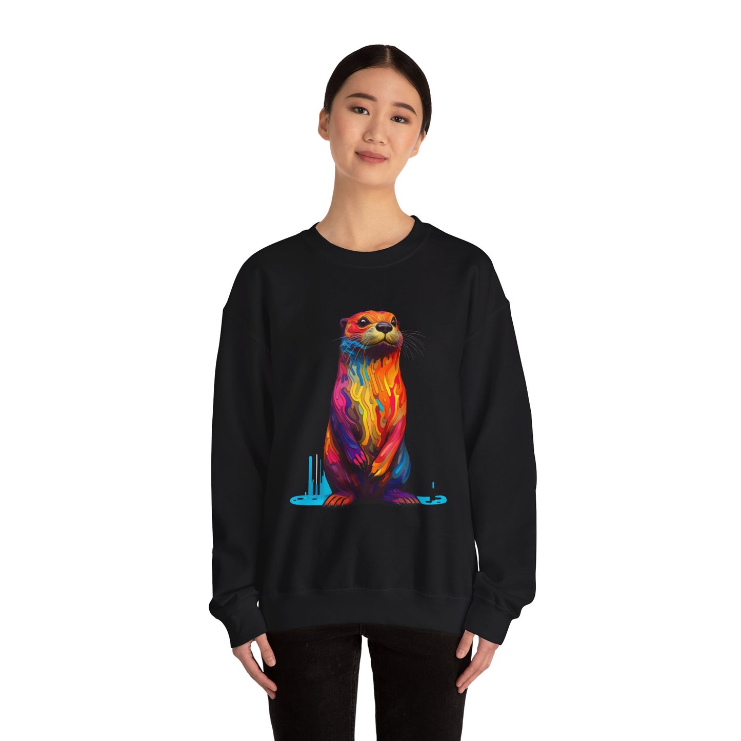 Colorful Otter Crewneck Sweatshirt