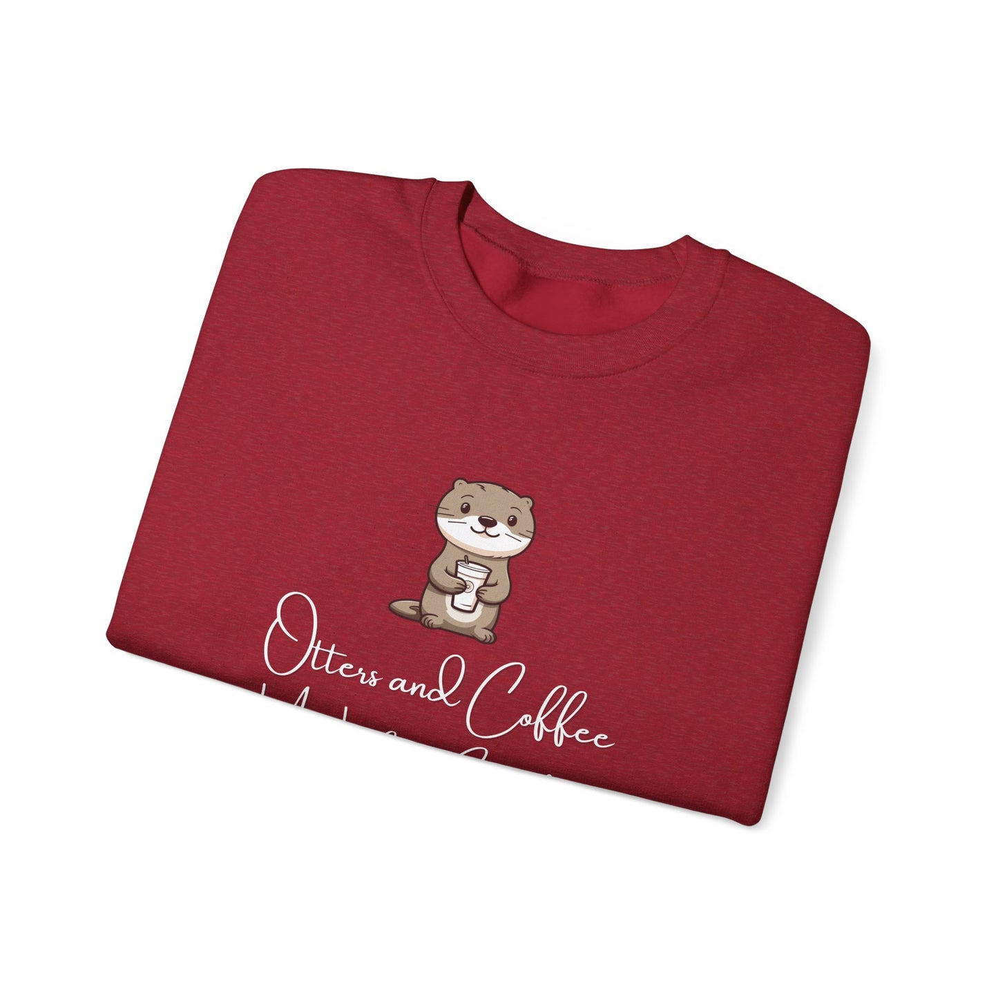 Otters and Coffee Crewneck Sweatshirt