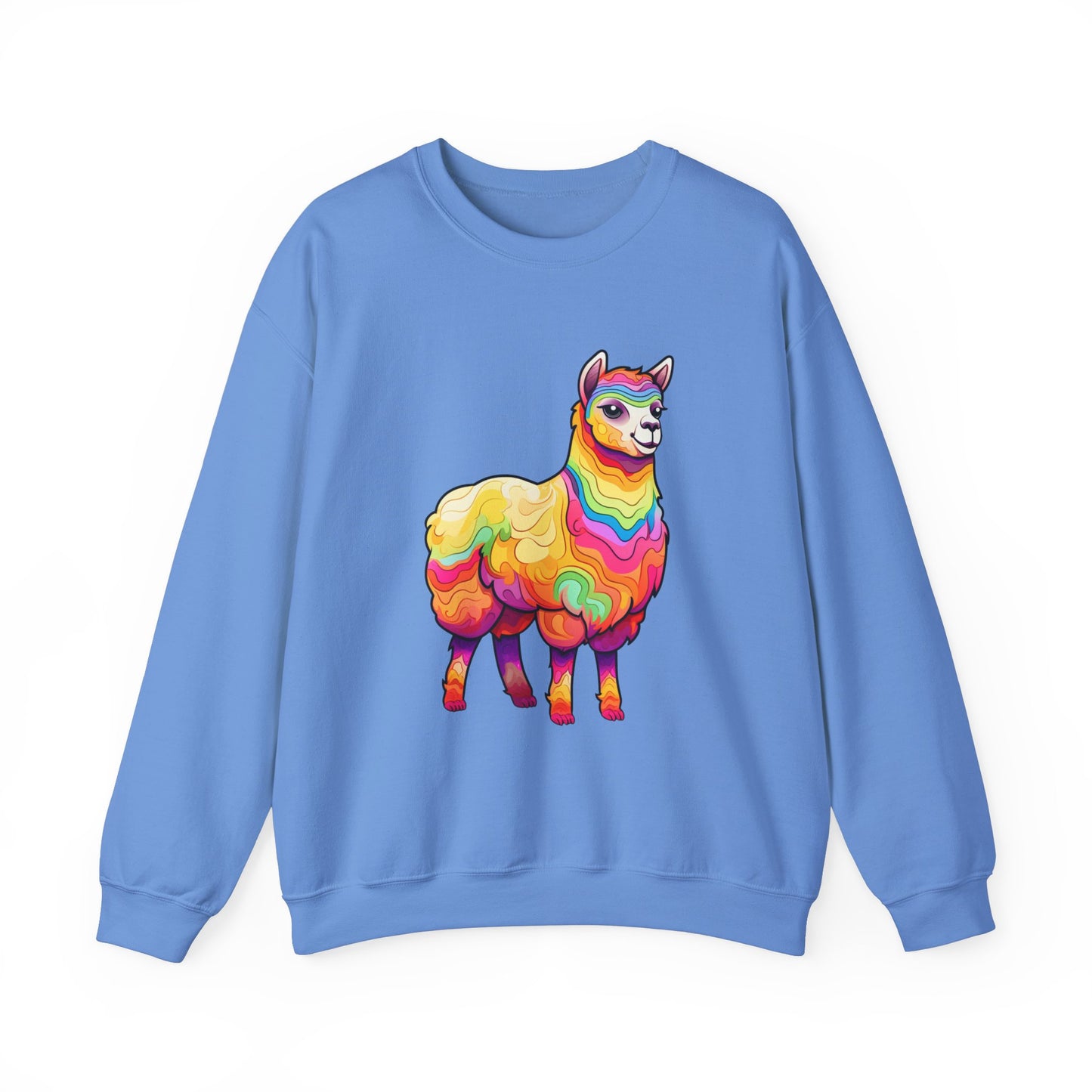 Colorful Llama Crewneck Sweatshirt